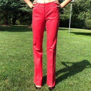 Comfy Red wide leg Theory Shinna Bi pants